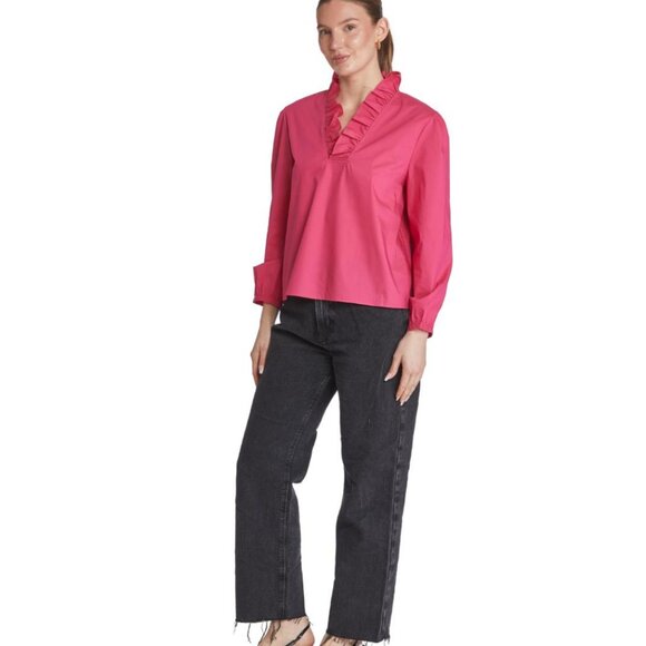 Taylor Tillman Tops - Gabrielle Top - Bright Pink
